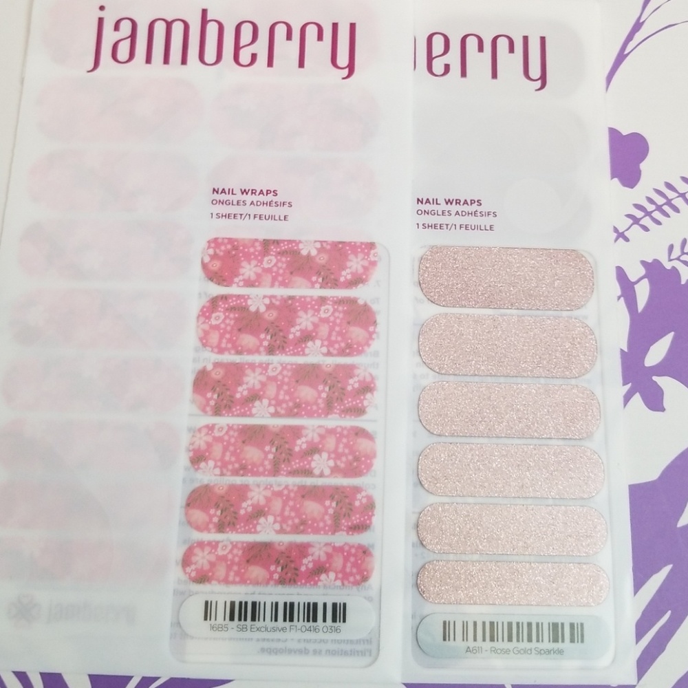 Jamberry nail wrap duo: soft pink